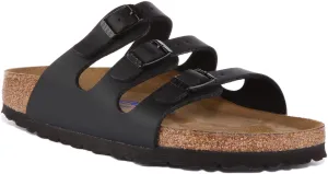 Birkenstock Florida En Noir Pour Femmes | Chaussures Birkenstock À Emboîtement Étroit
