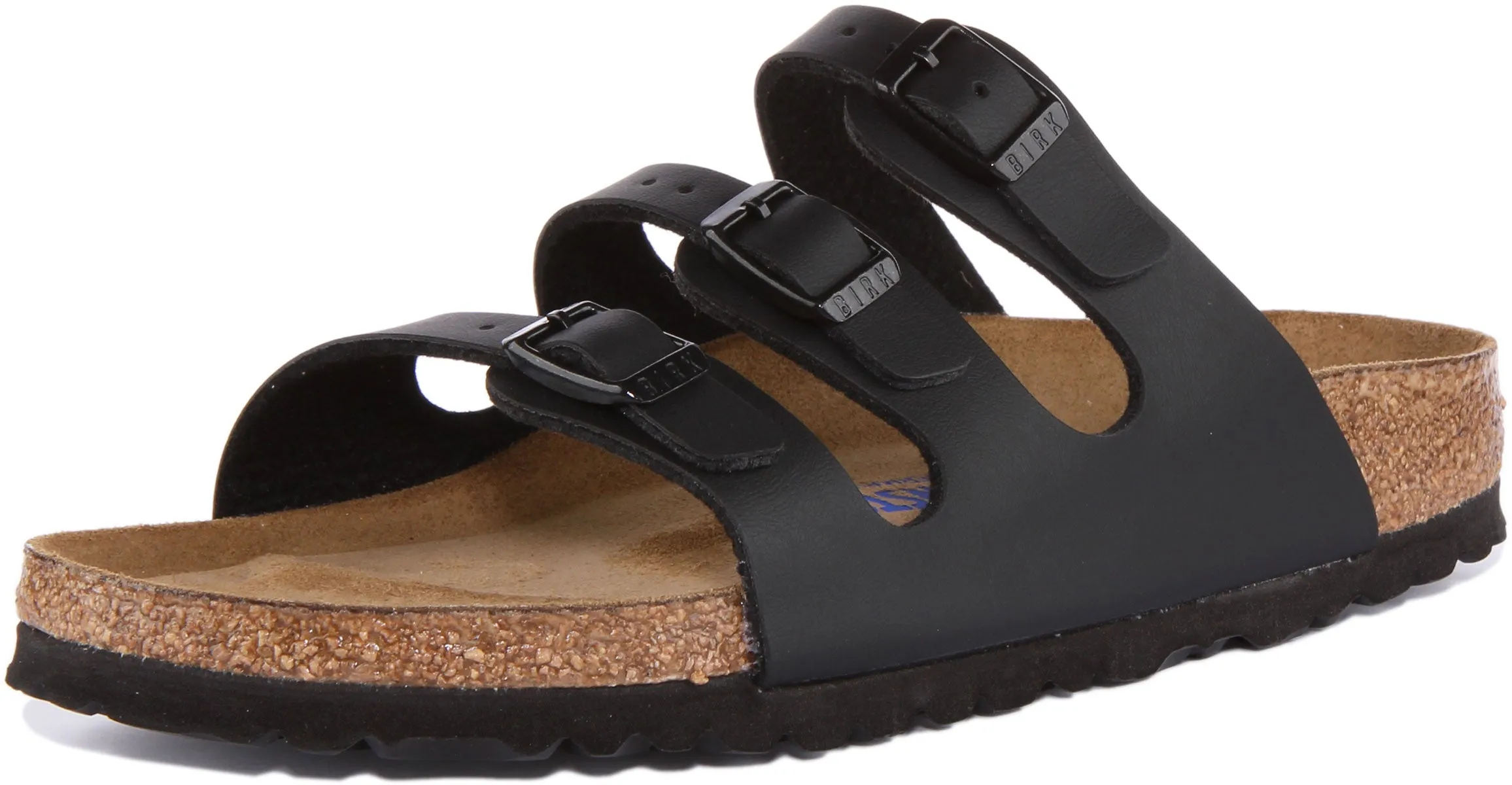Birkenstock Florida En Noir Pour Femmes | Chaussures Birkenstock À Emboîtement Étroit