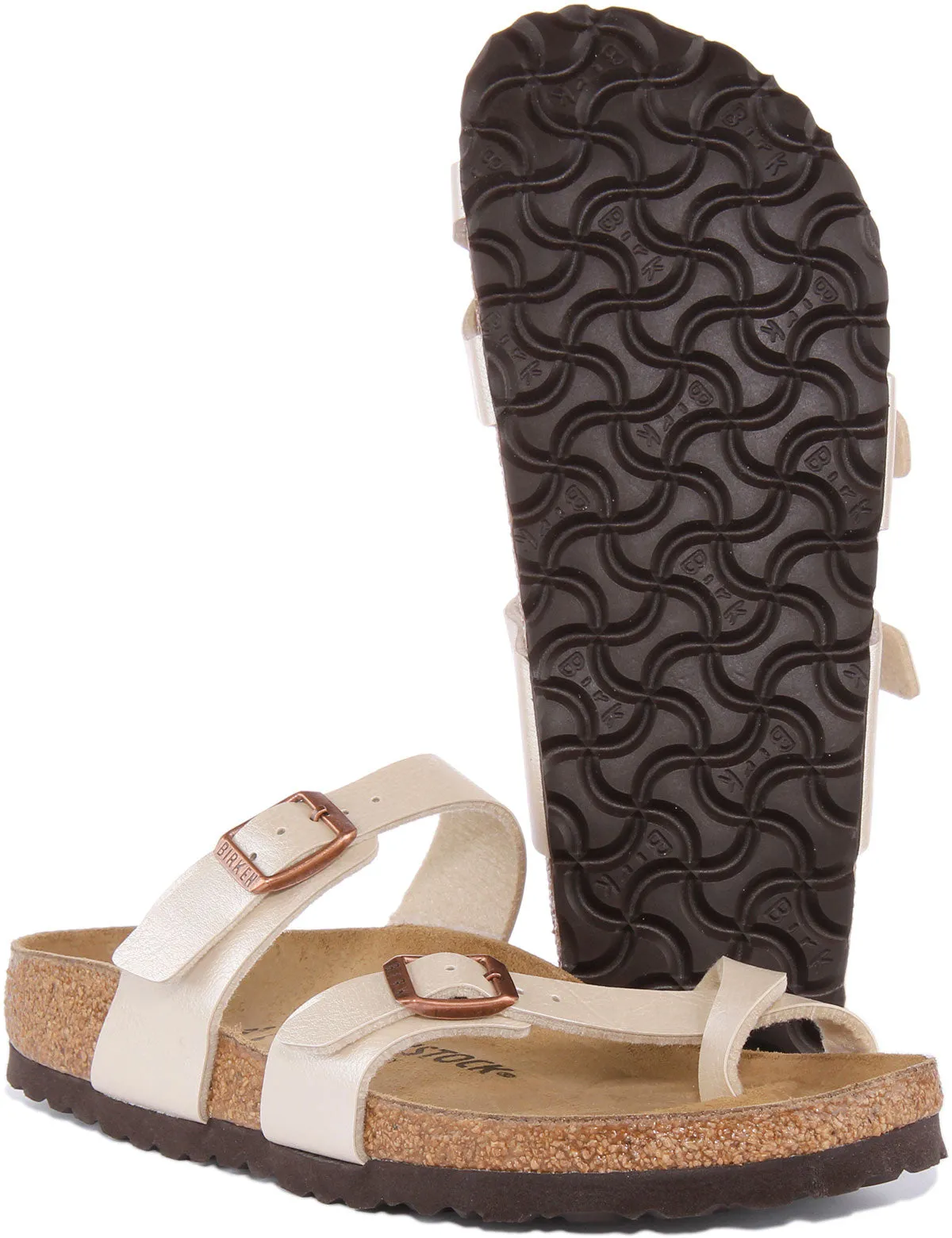 Birkenstock Mayari en Crème pour Femmes | Chaussures Birkenstock à Emboîtement Étroit