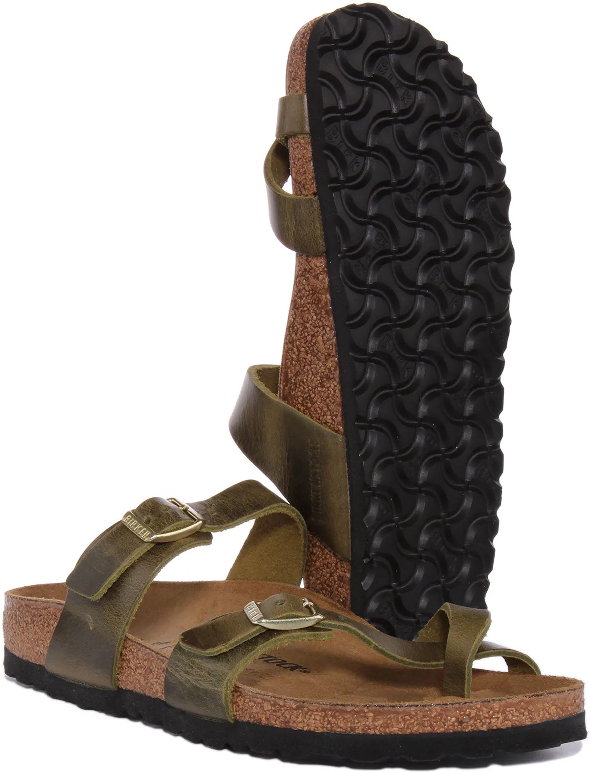 Birkenstock Mayari en olive pour femmes | Chaussures Birkenstock à coupe étroite