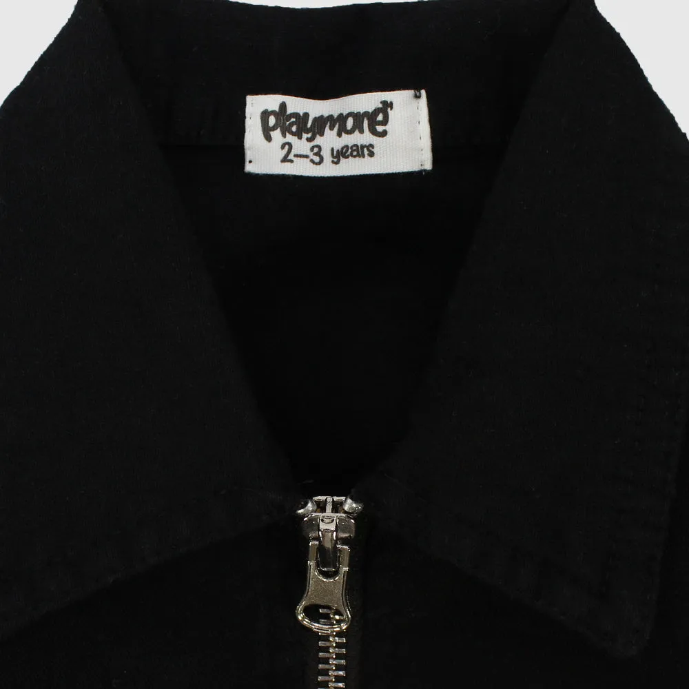 Veste longue à manches noires