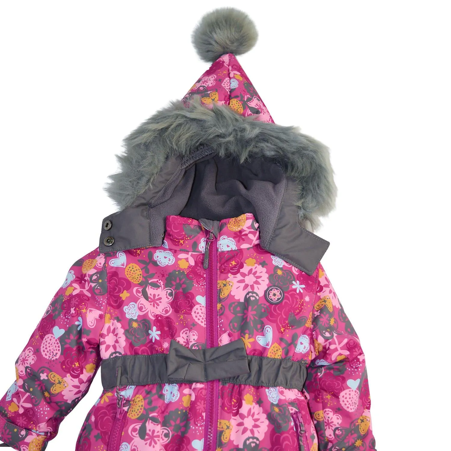 Blizz Combinaison Neige à Capuche Pointue pour Fillettes (18m & 24m) - 22WBLI5223 Babykids Blizz