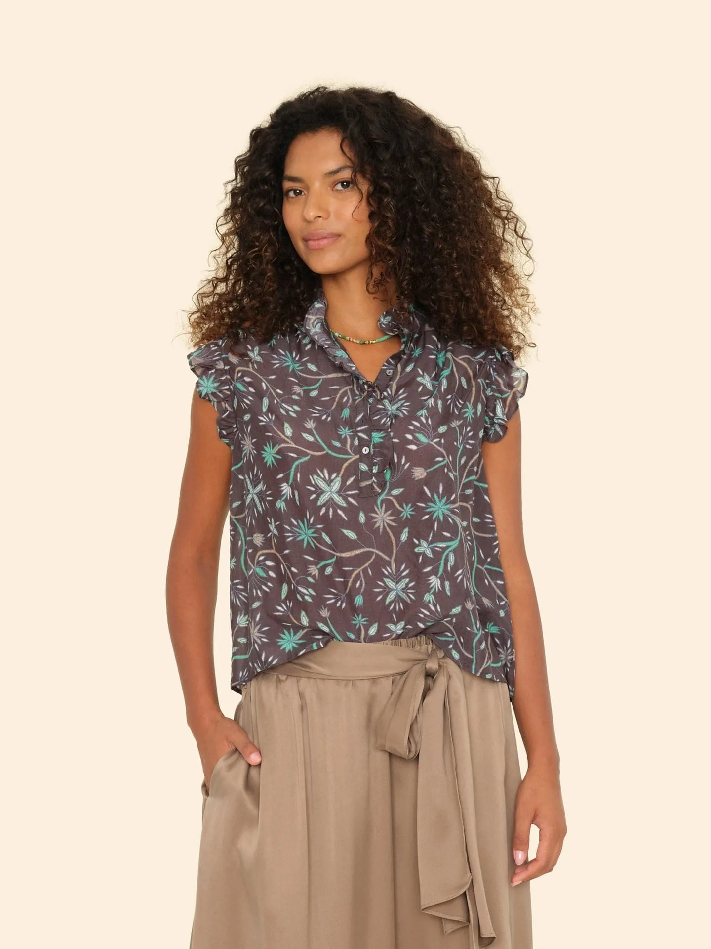 Blouse X5wlp001 Brenna X5wlp001 Graphite-Menthe