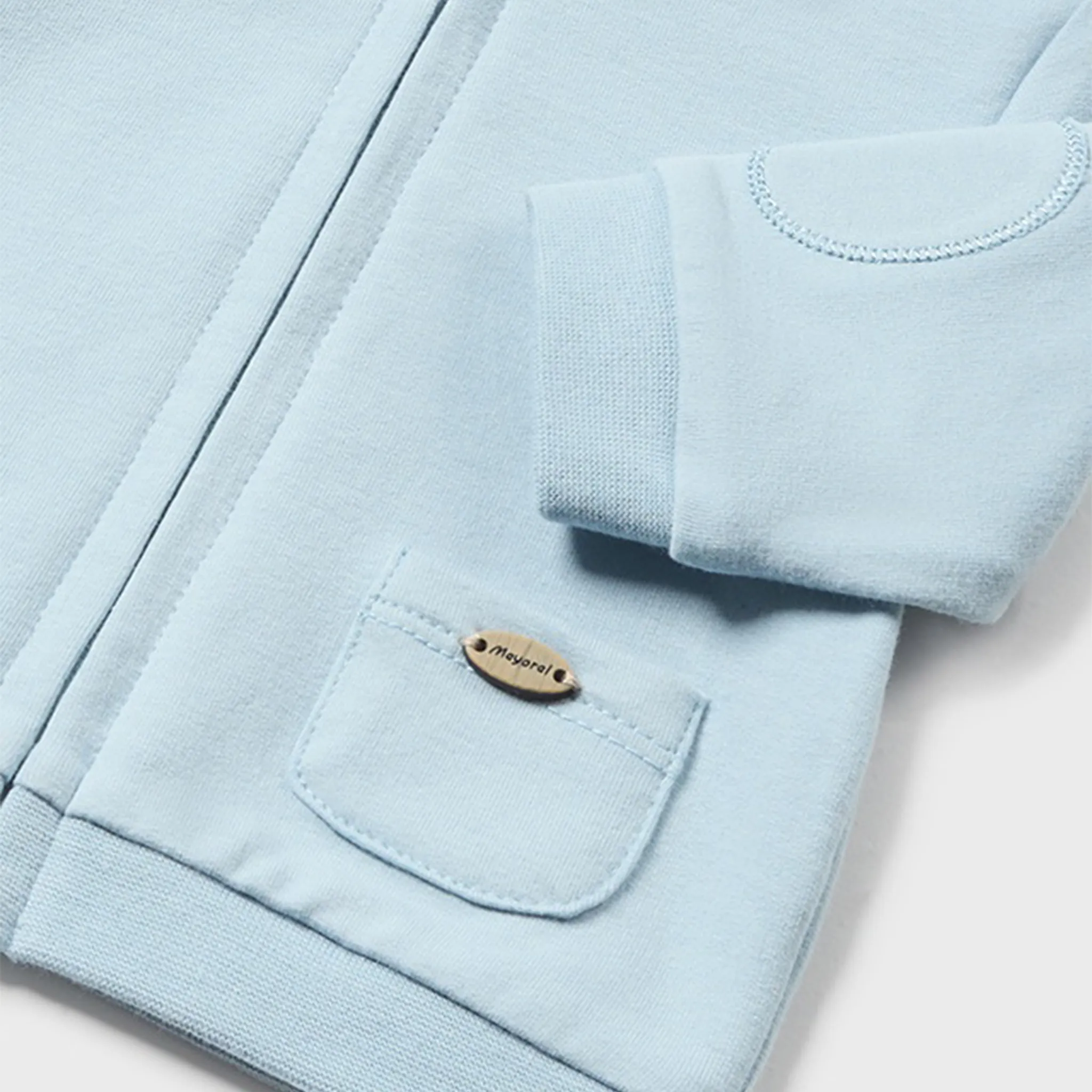 Ensemble de sweat à capuche zippé bleu 3 pièces