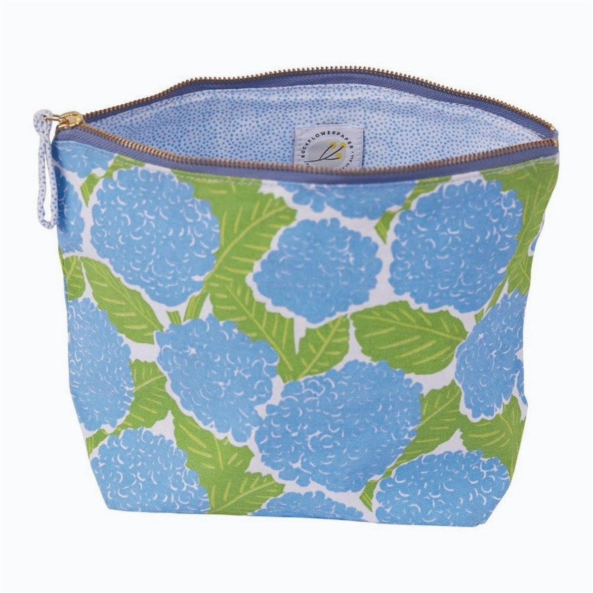 Pochette Grande Hortensia Bleu