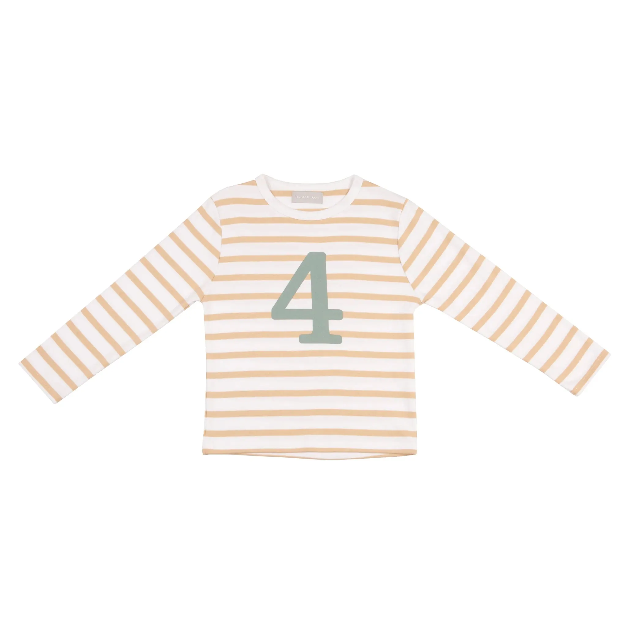 Bob   Blossom : T-shirt Numéro - Biscuit / Vert