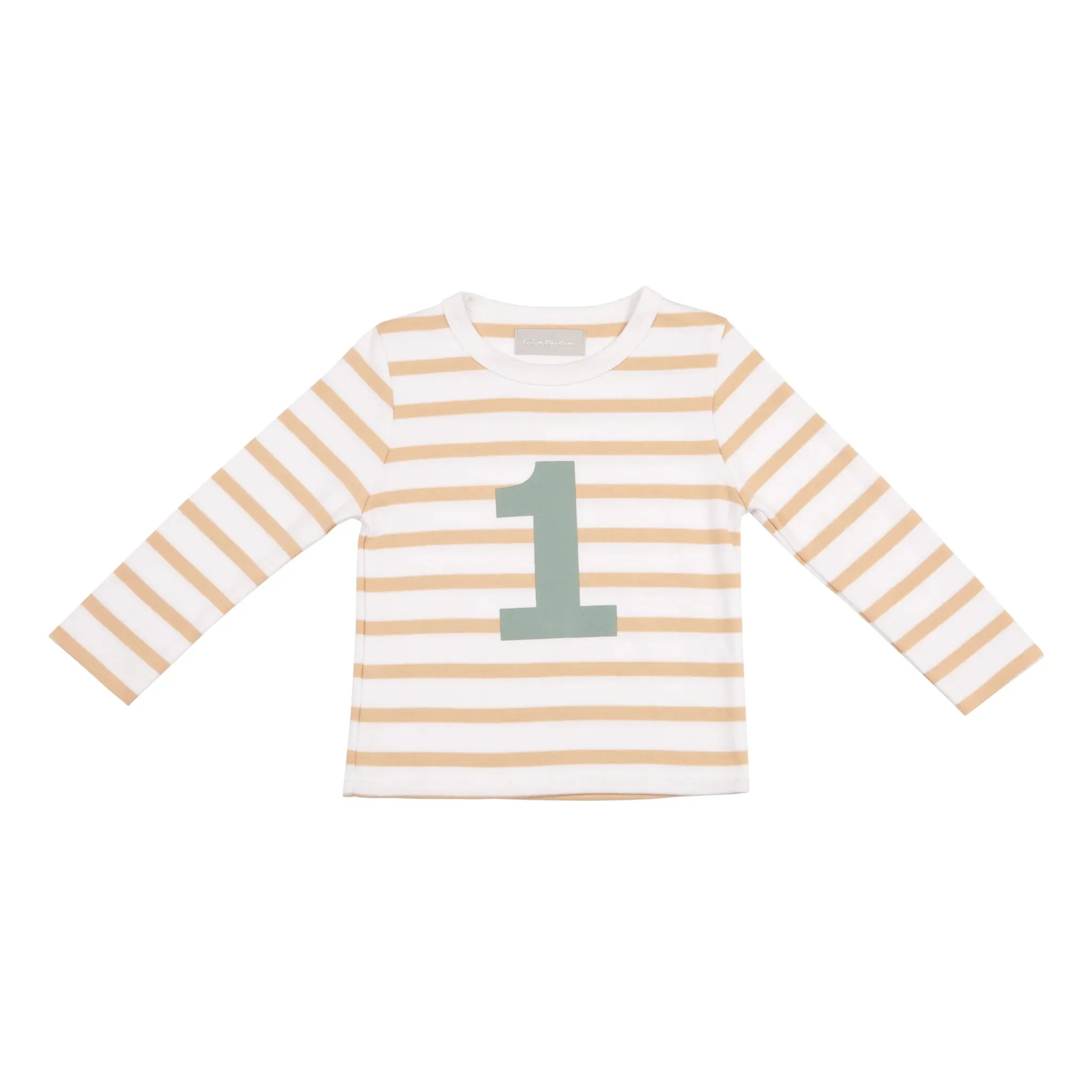 Bob   Blossom : T-shirt Numéro - Biscuit / Vert