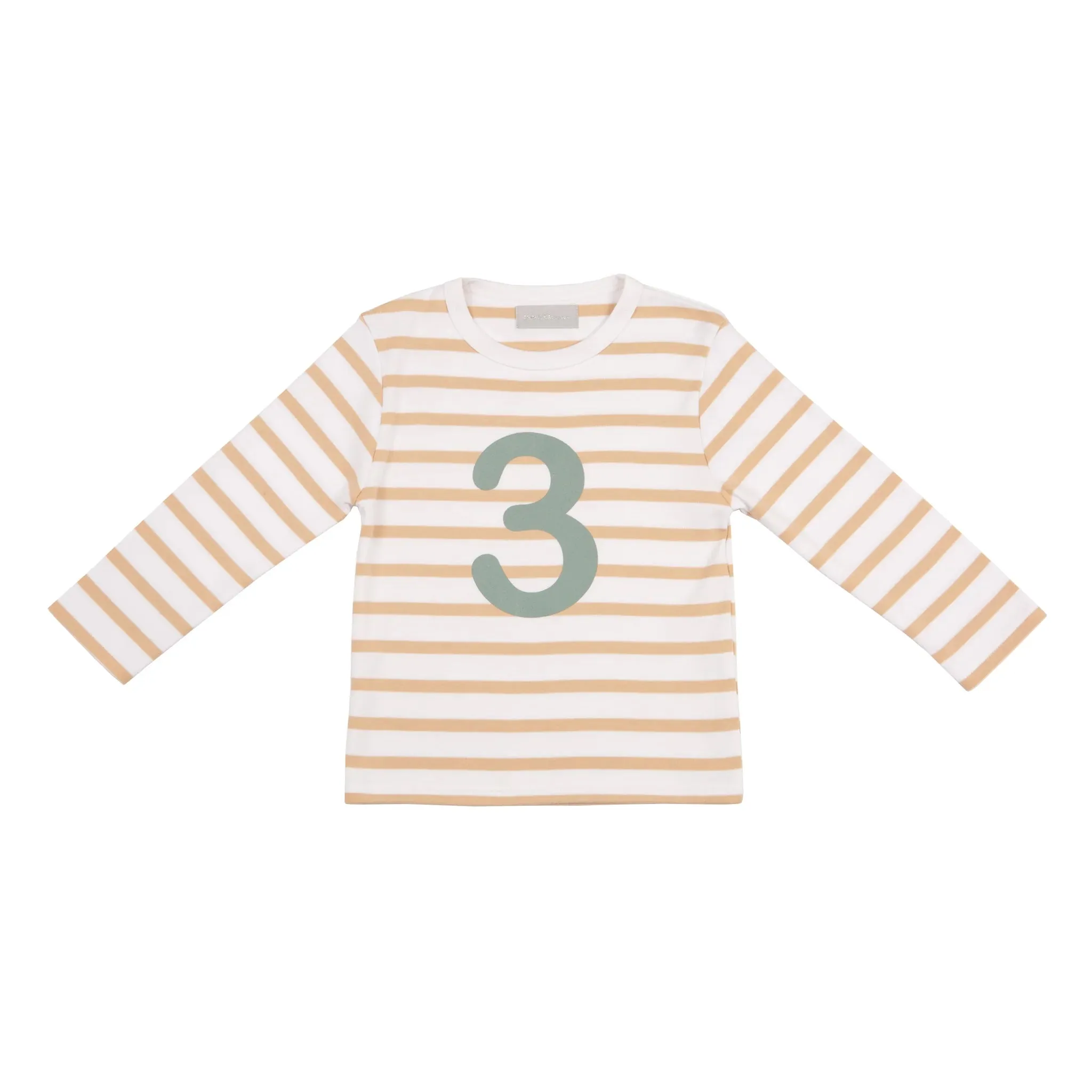 Bob   Blossom : T-shirt Numéro - Biscuit / Vert