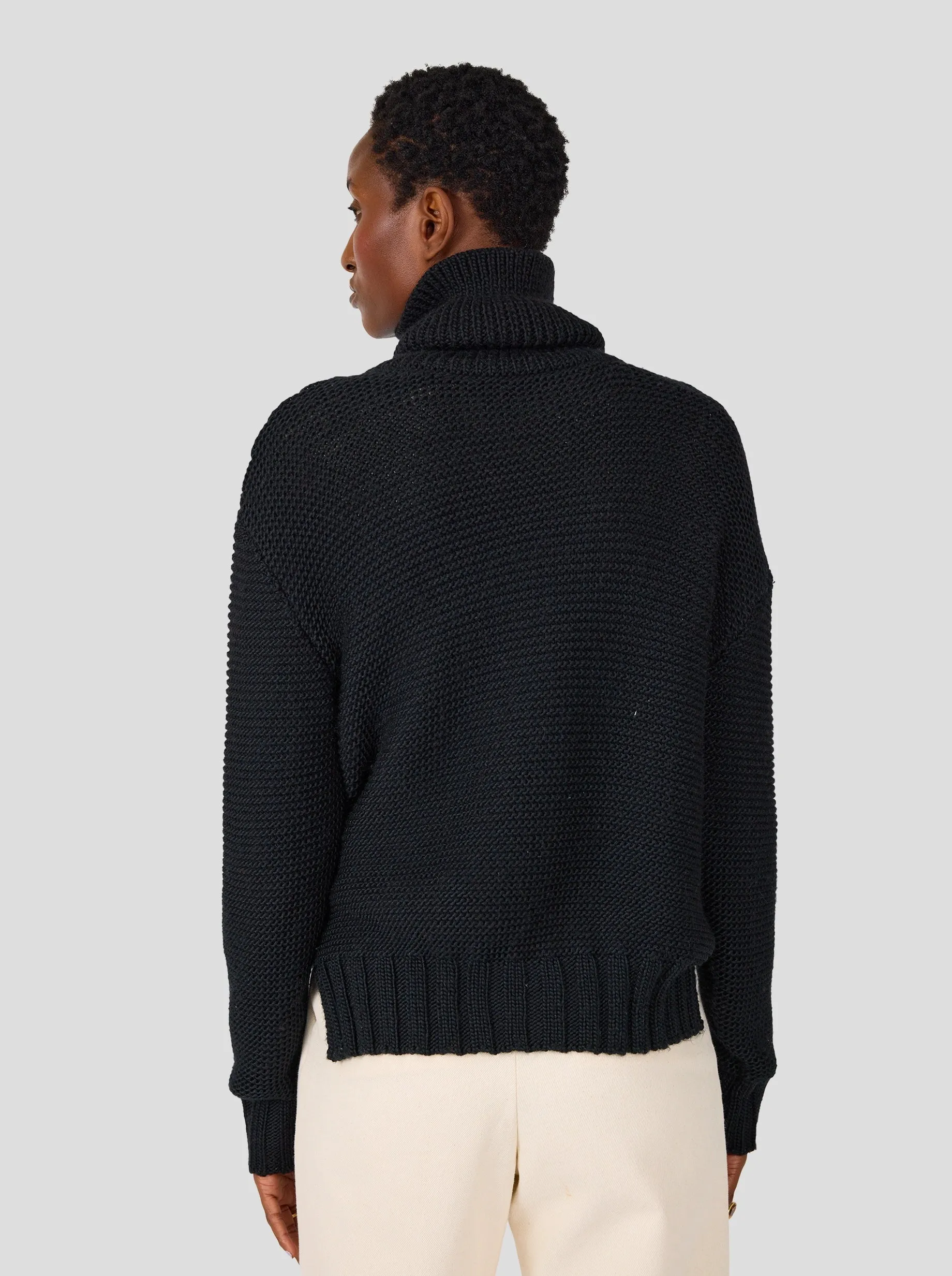 Pull Bobbi en maille noire
