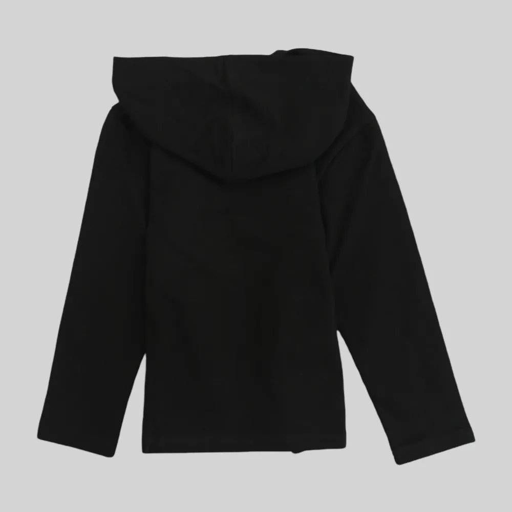 Boxeur à capuche manches longues noir