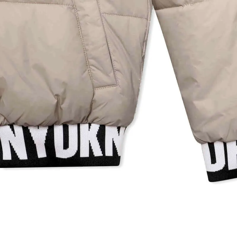 Veste réversible garçon noir et beige