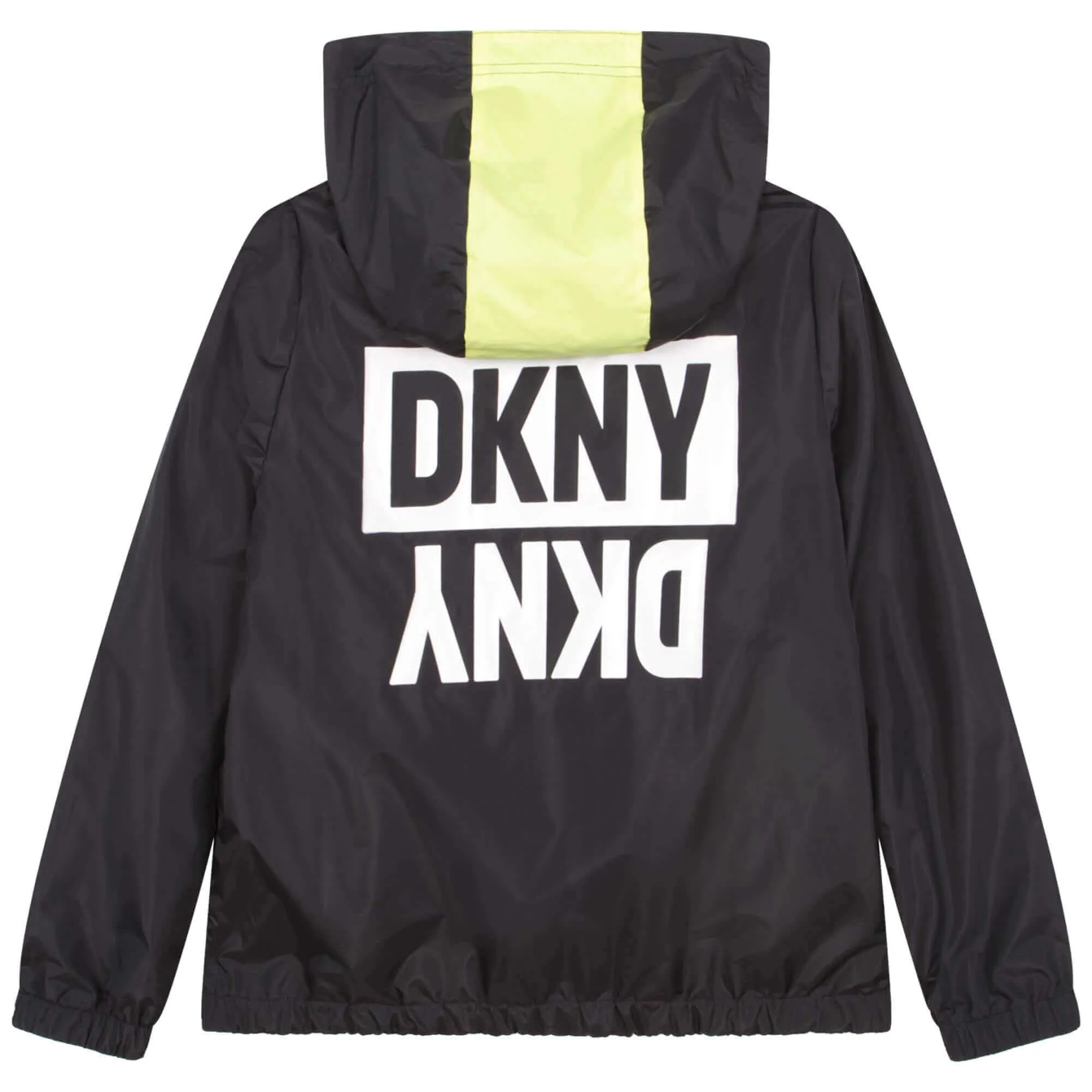 Veste réversible à fermeture éclair pour garçons noir et bleu