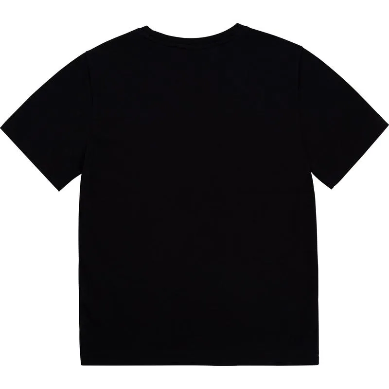 T-shirt Noir à Lignes pour Garçons
