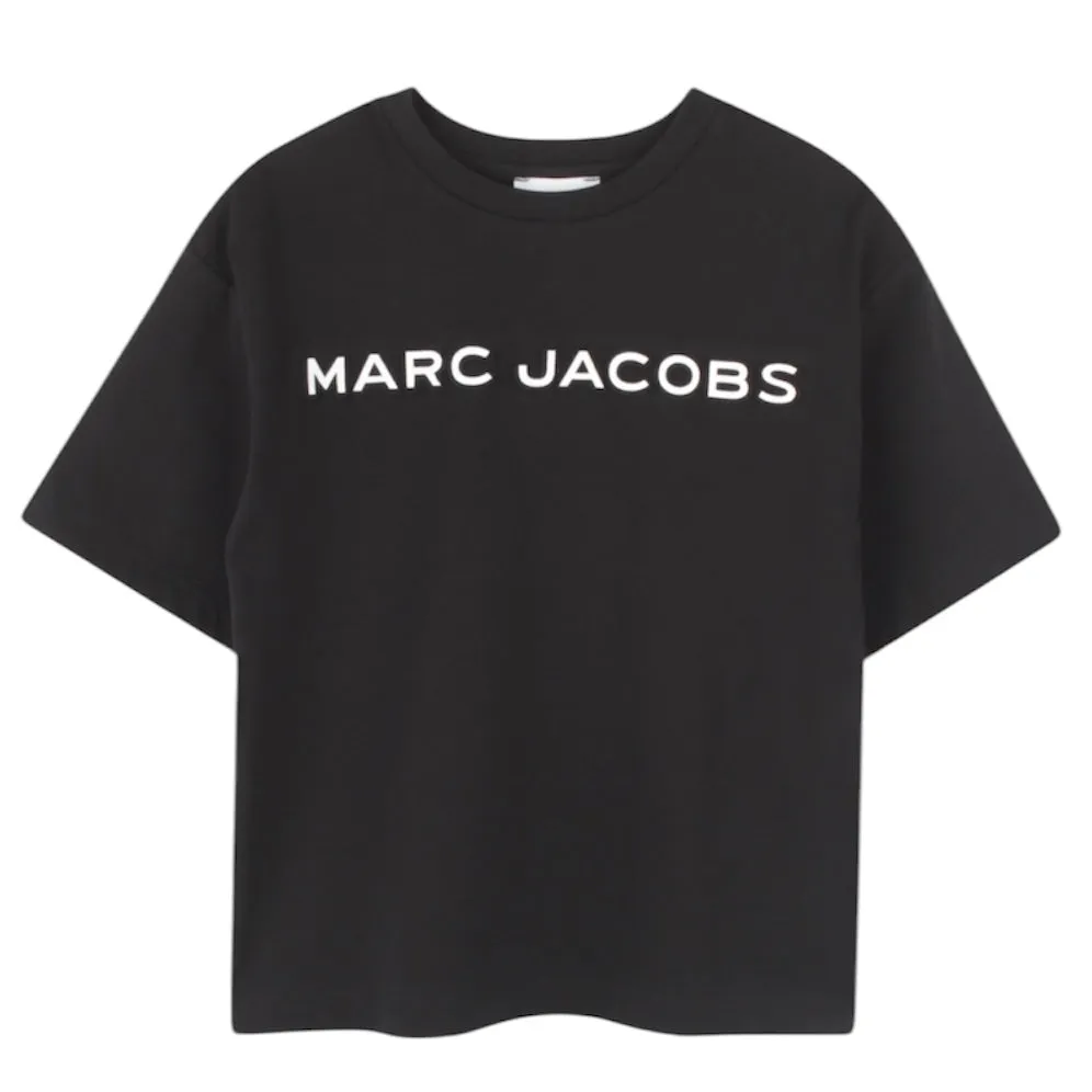 T-shirt noir à logo pour garçons