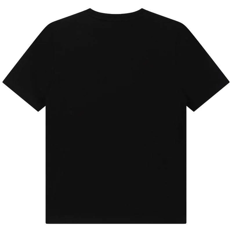 T-shirt noir pour garçons avec logo