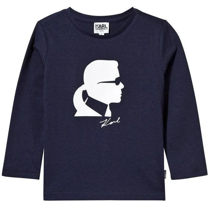 T-shirt à manches longues noir pour garçons