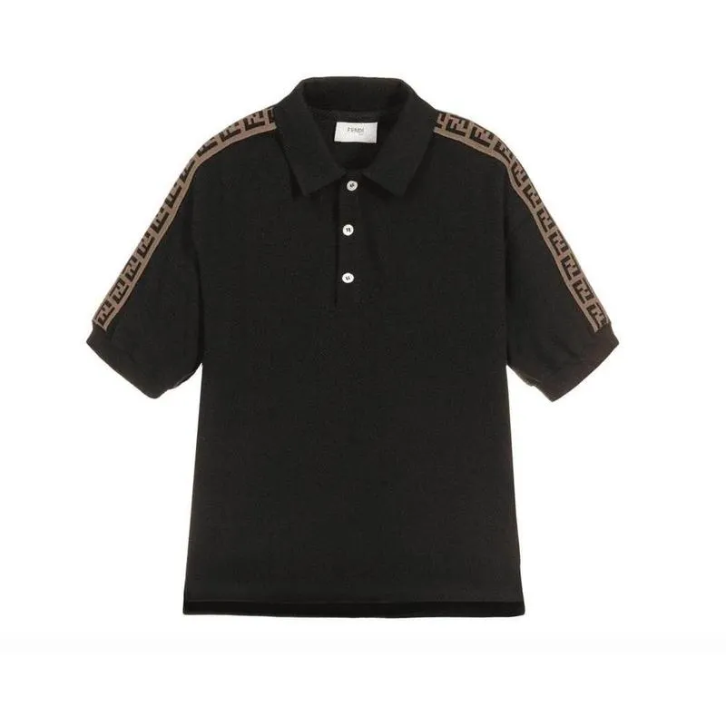 Polo Noir pour Garçons