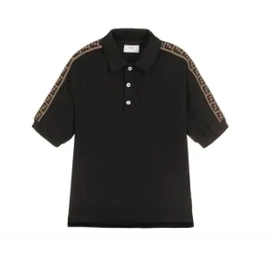 Polo Noir pour Garçons