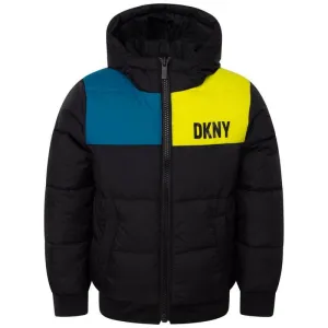 Veste en duvet réversible noire pour garçons