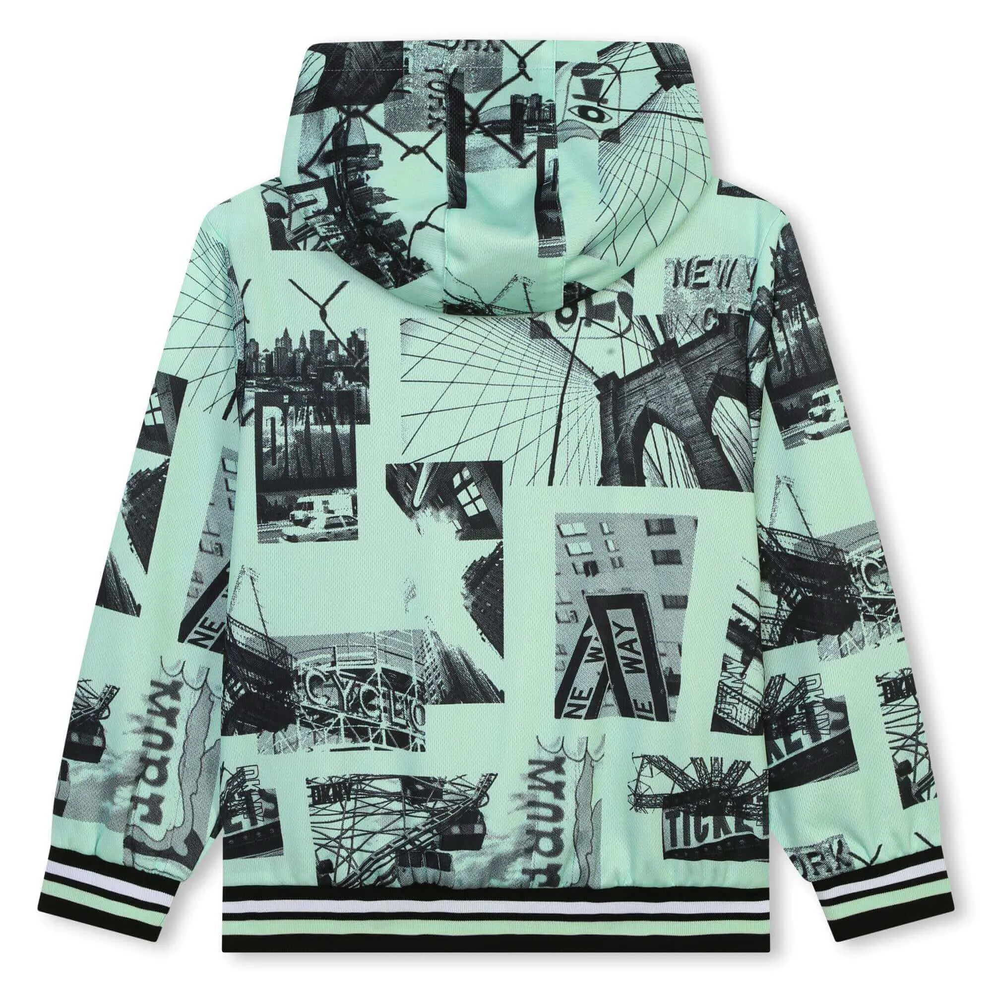 Veste réversible à fermeture éclair noire pour garçons