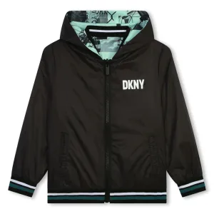 Veste réversible à fermeture éclair noire pour garçons