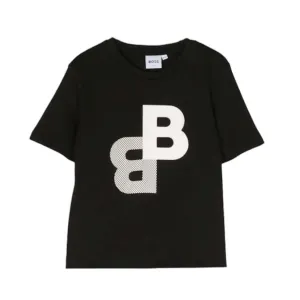T-shirt à manches courtes noir pour garçons