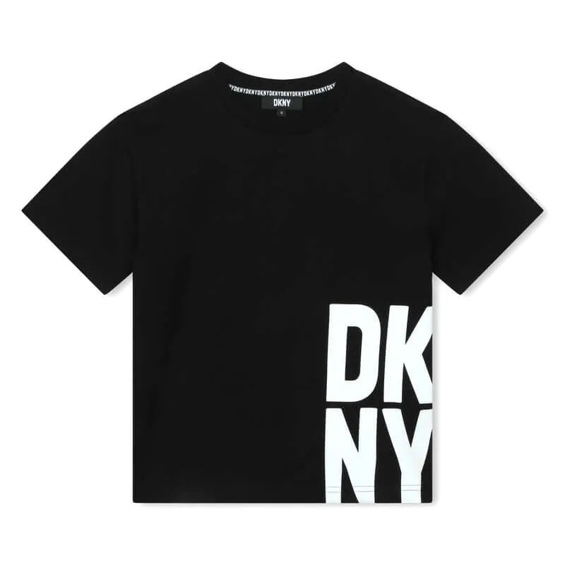 T-shirt à manches courtes noir pour garçons