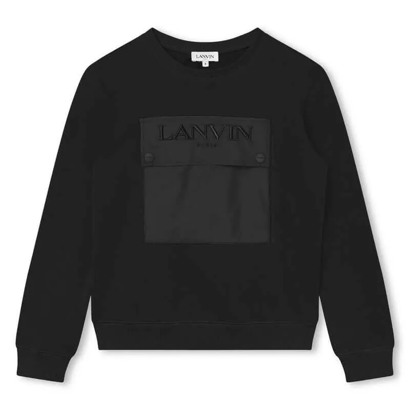 Sweat-shirt noir pour garçons