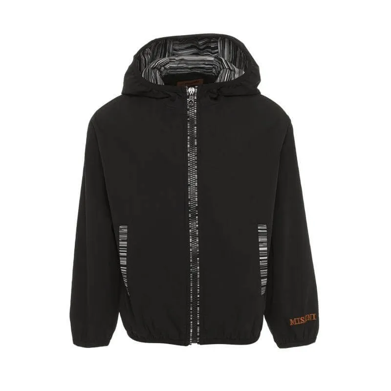 Veste coupe-vent noire pour garçons
