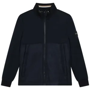 Veste à fermeture éclair noire pour garçons