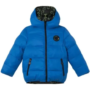 Veste en duvet réversible bleu et noir pour garçons