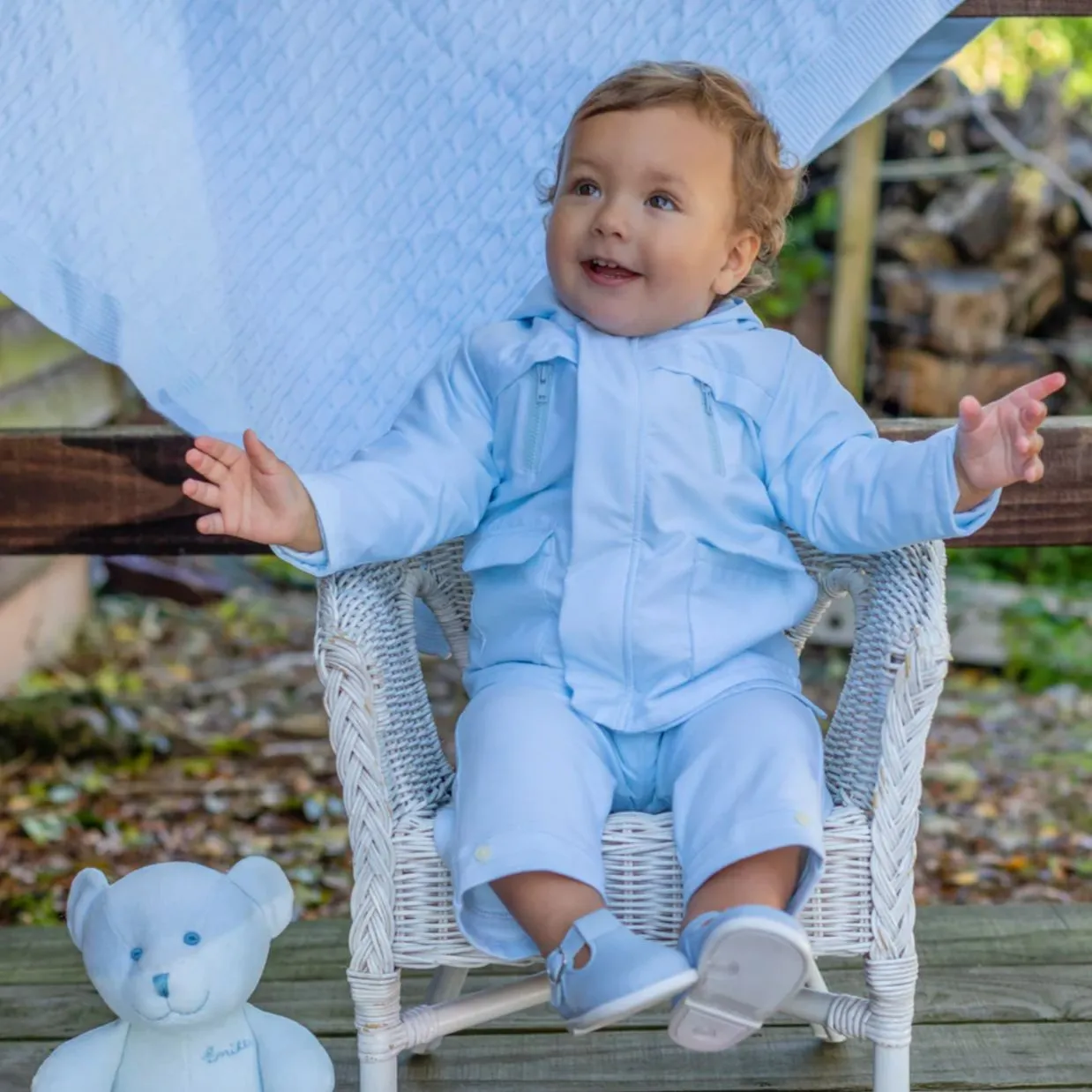 Veste à capuche Benji bleue pour garçons