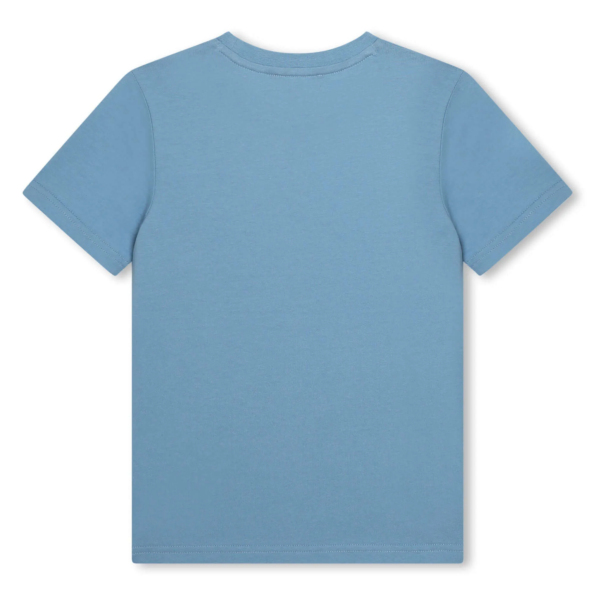 T-shirt en coton avec logo bleu audacieux pour garçons