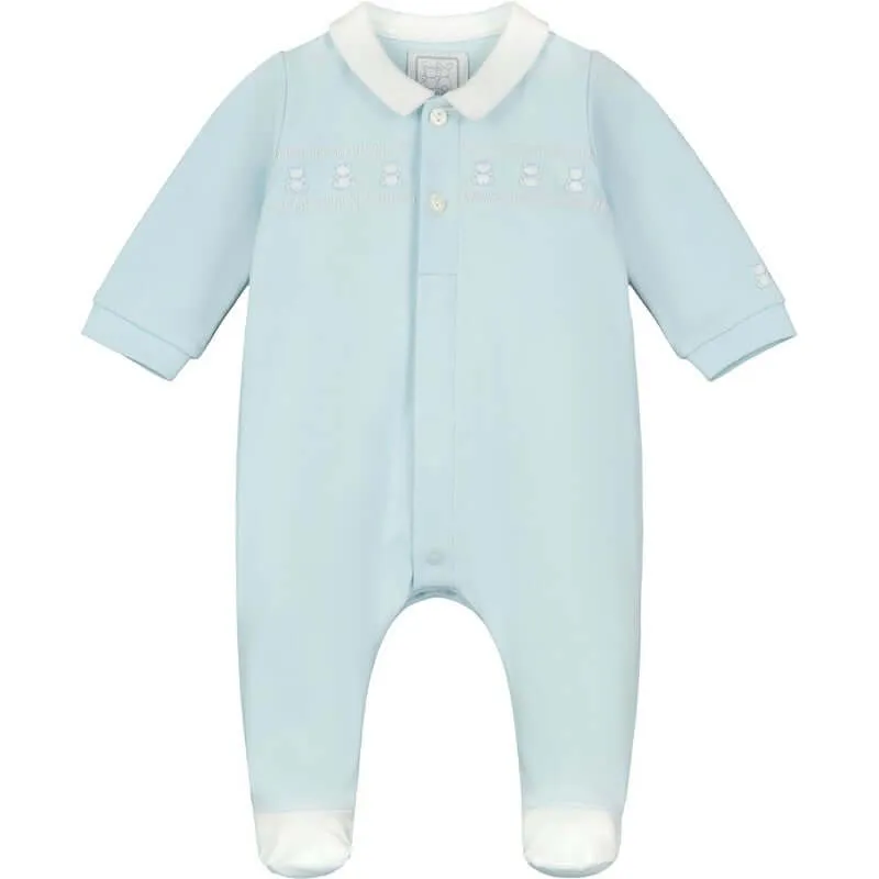 Grenouillère en Coton Bleu Ours pour Garçon
