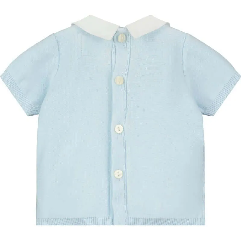 Ensemble de shorts en coton bleu diamant pour garçons