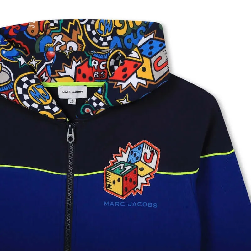 Veste à capuche en coton bleu pour garçons