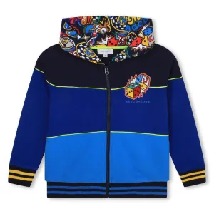 Veste à capuche en coton bleu pour garçons