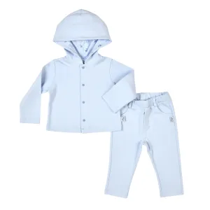 Ensemble de survêtement en coton bleu pour garçons (2) Babykids_Bebe-Sweeny