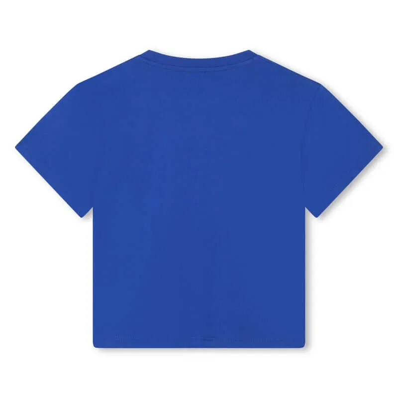 T-shirt à manches courtes 'JUNGLE GAME' Bleu pour garçons