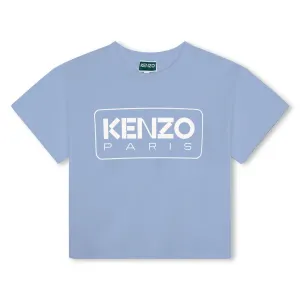 T-shirt Kenzo Paris Logo Bleu pour Garçons