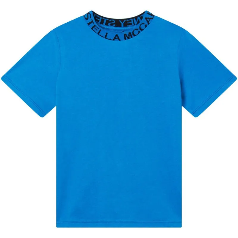 T-shirt pour garçons avec logo bleu