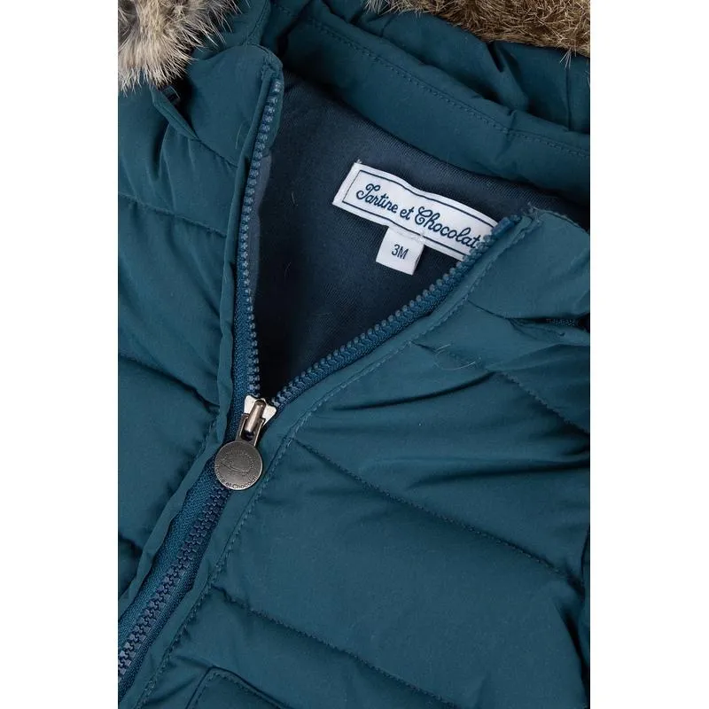 Veste matelassée bleue pour garçons