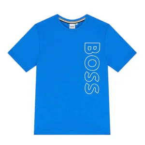 T-shirt à manches courtes avec logo bleu pour garçons