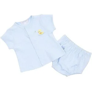 Ensemble Bloomer Vintage Canard Bleu pour Garçons