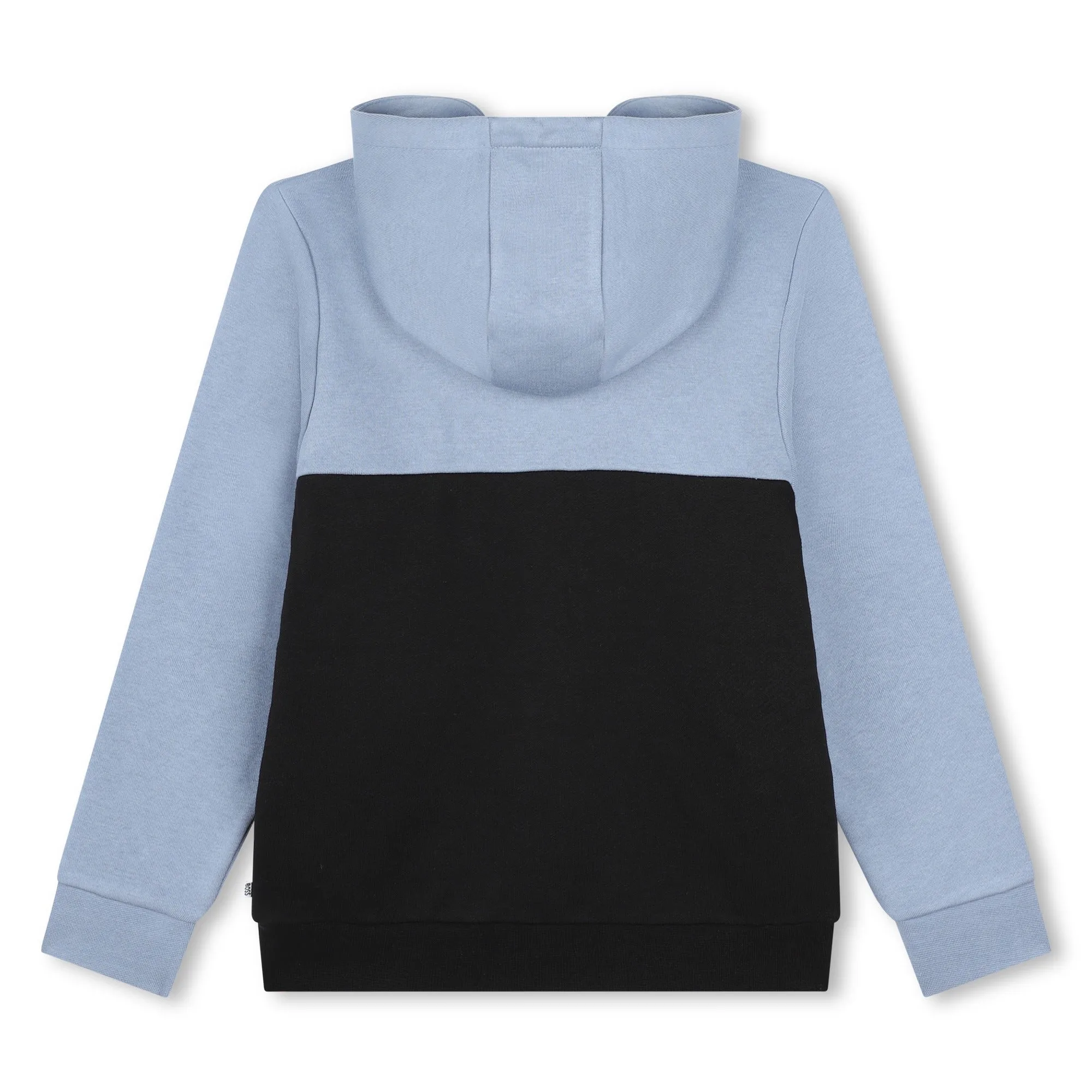 Pull à capuche bleu pour garçons avec fermeture éclair
