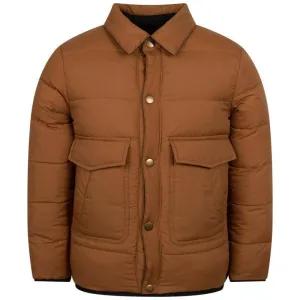 Veste en duvet réversible marron pour garçons