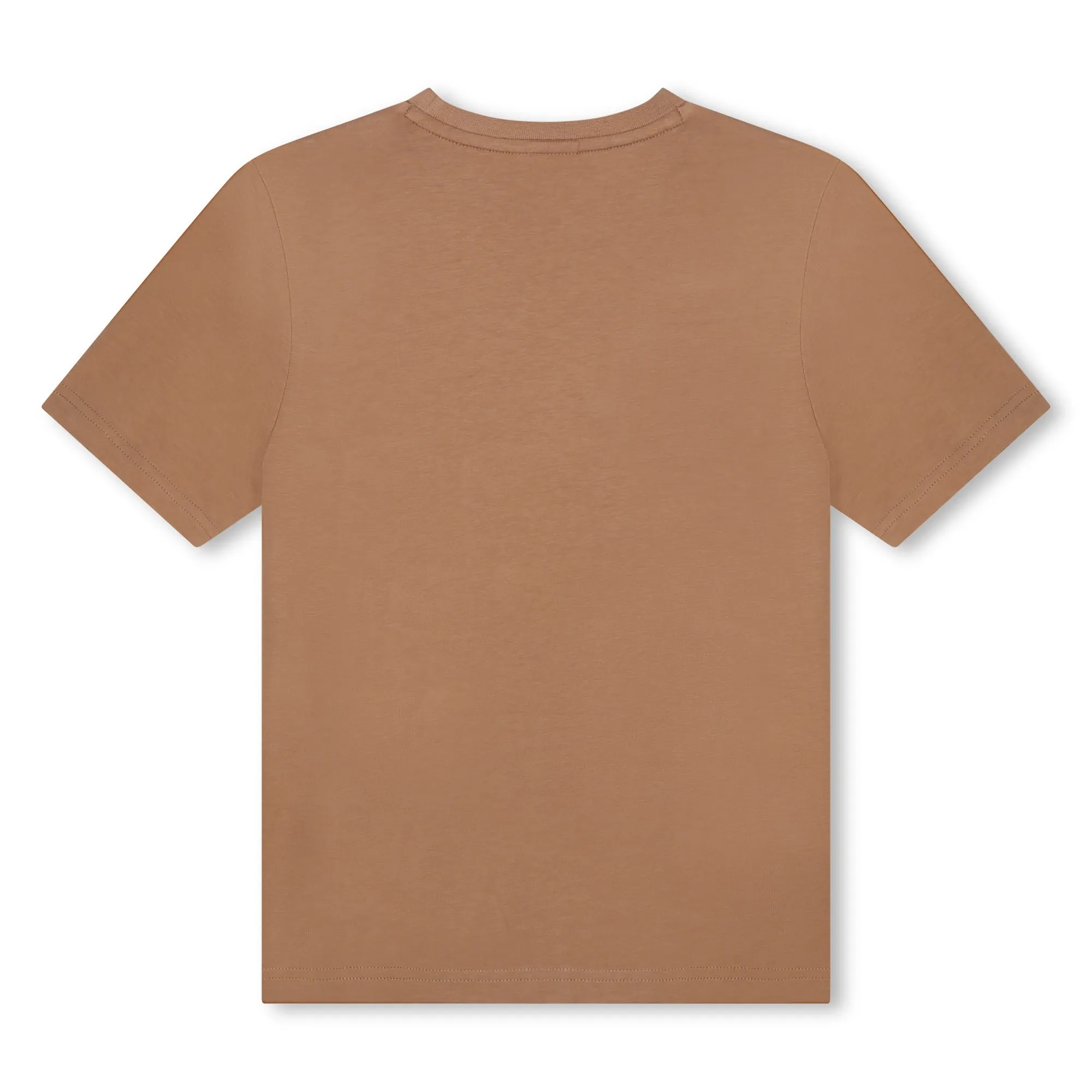 T-shirt à manches courtes marron pour garçons