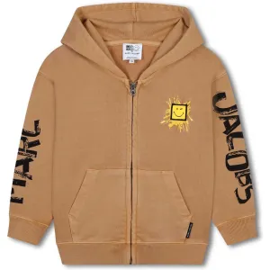 Cardigan à zip marron pour garçons
