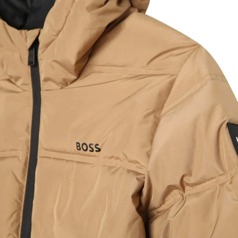 Veste matelassée camel pour garçons
