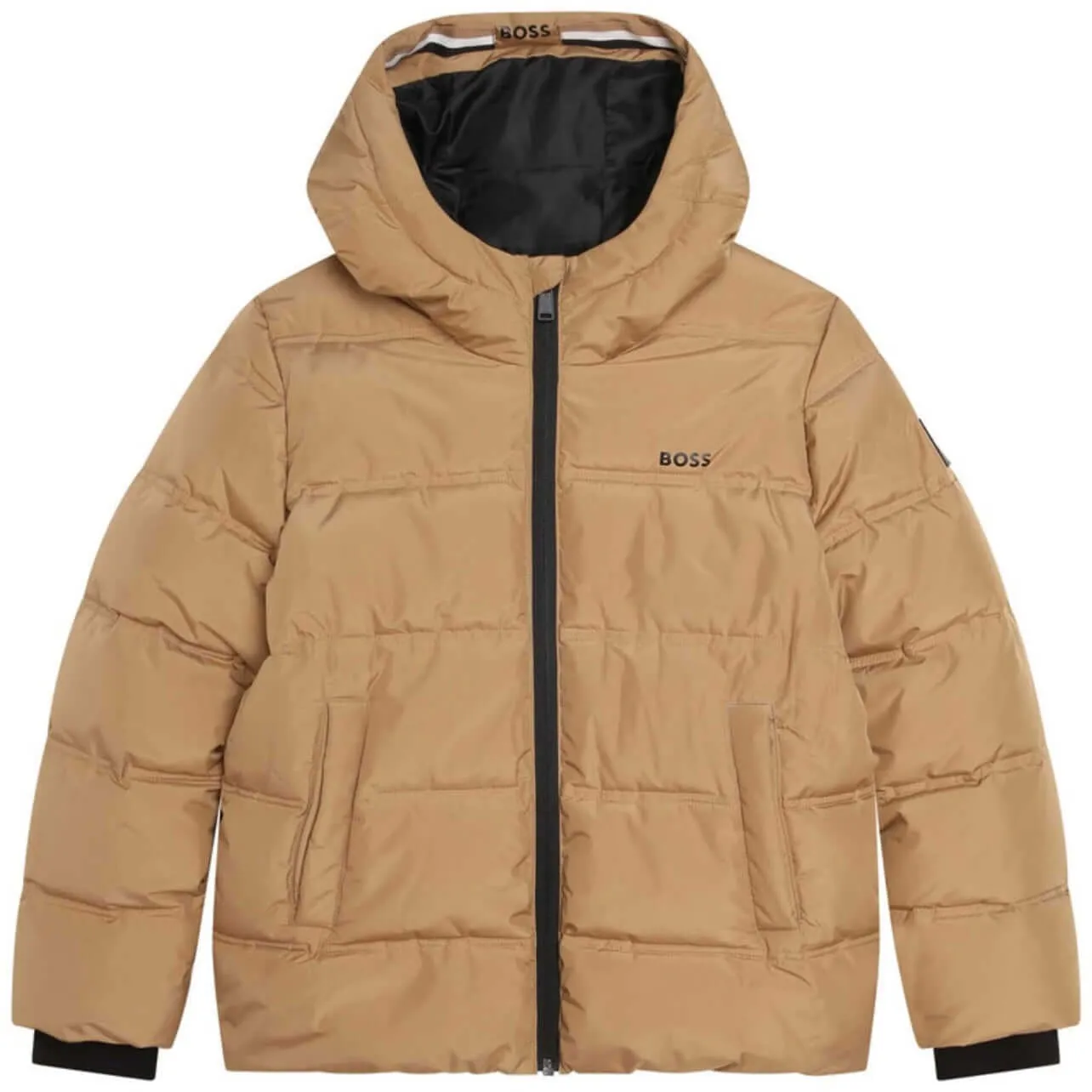 Veste matelassée camel pour garçons